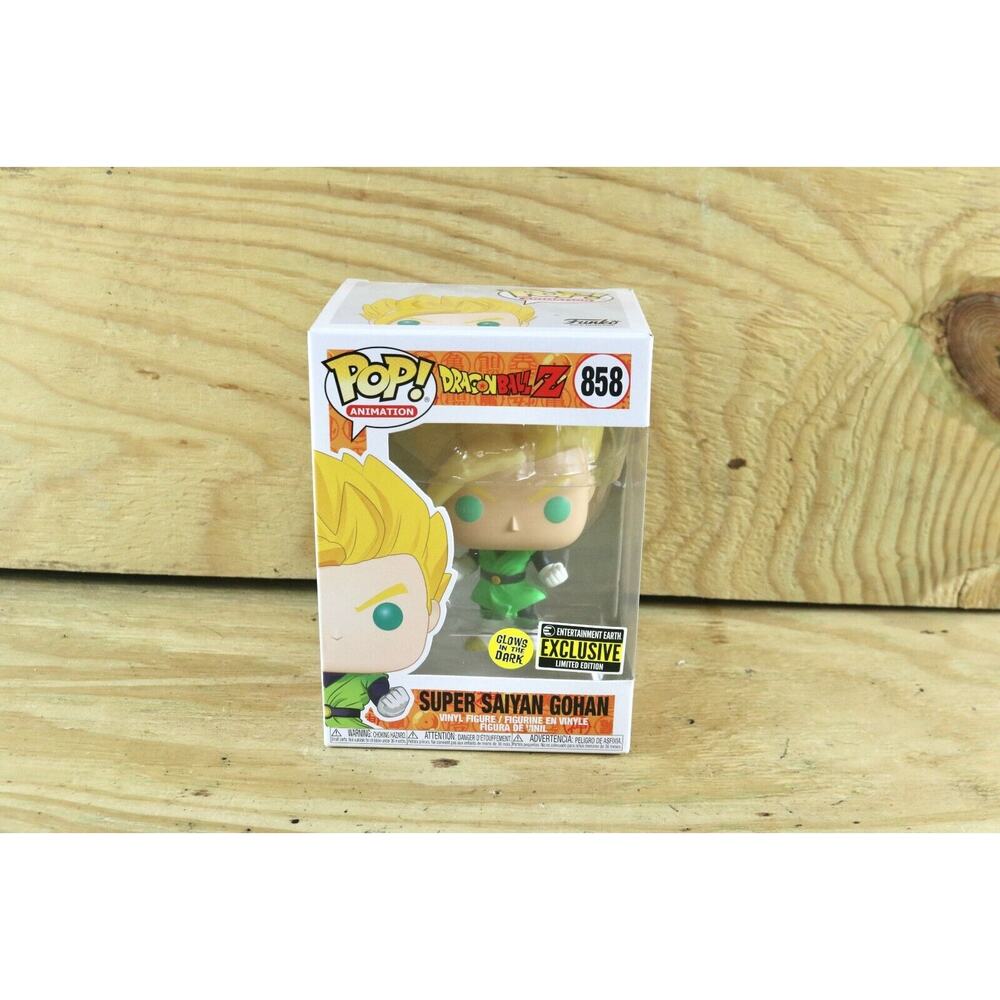 Funko Pop Figure Dragon Ball Z Super Saiyan Gohan Glows Limited Edition #858